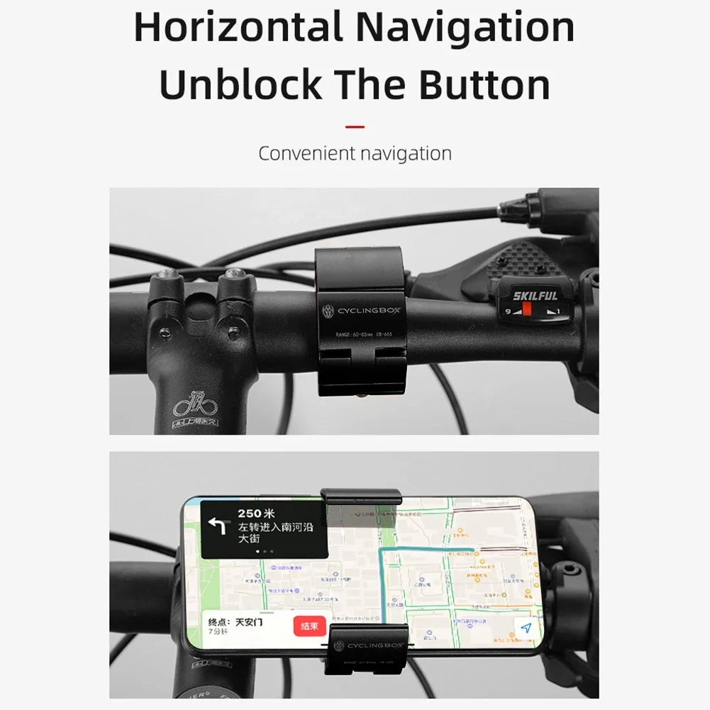 Bike Phone Holder Mountain Bike Road Commuter Handlebar Mount Smart Phone Holder Mobile Phone Mount Navigation Accessories