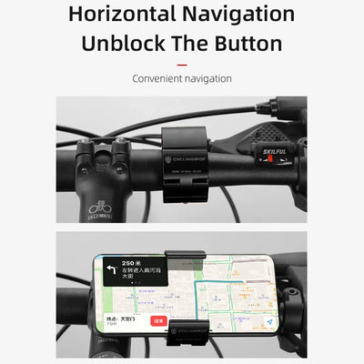 Bike Phone Holder Mountain Bike Road Commuter Handlebar Mount Smart Phone Holder Mobile Phone Mount Navigation Accessories