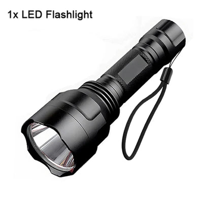 Rechargeable flashlight for camping, riding, hunting & power outages.