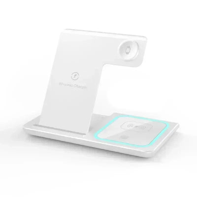 Desktop 3 In 1 Wireless Charger Stand Pad Foldable Phone Fast Charging Station Holder For iPhone 16 15 14 Pro Max iWatch Airpods