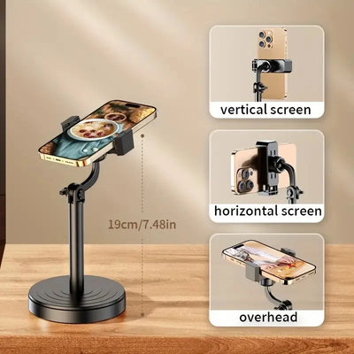 Desktop Phone Holder Live Broadcast for Smartphone Adjustable with Phone Holder Stand Bracket for Mobile Telefoon Statief Stand
