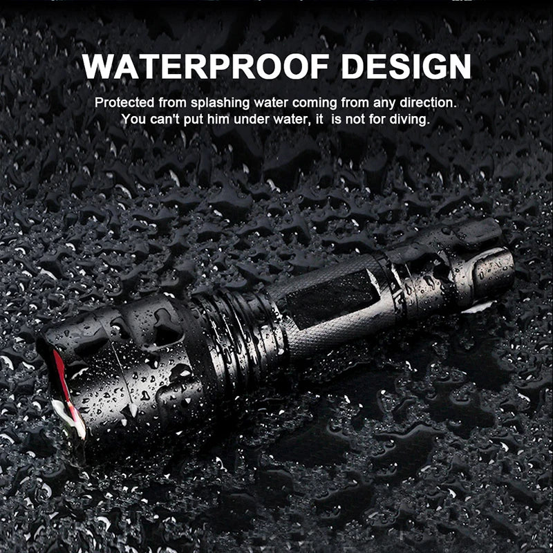 Zoomable L2 torch with high lumen output and tactical lighting.