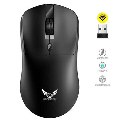Silent click wireless mouse for tablet and desktop use