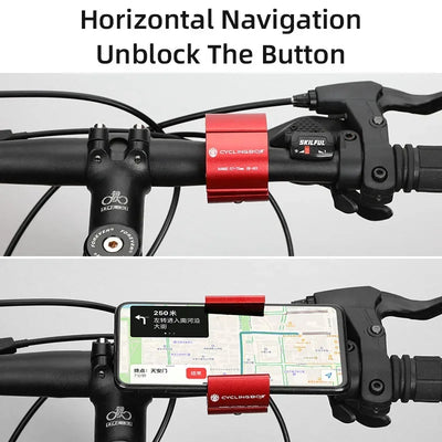 Bike Phone Holder Mountain Bike Road Commuter Handlebar Mount Smart Phone Holder Mobile Phone Mount Navigation Accessories