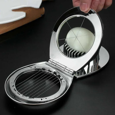 Premium zinc alloy egg slicers, cutters, and dividers for easy food prep.